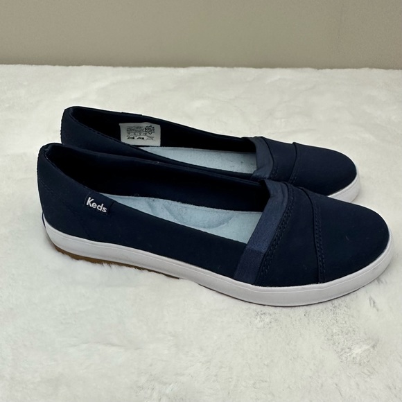 Keds Cali II Womens Canvas Slip On Navy Sneakers Size 6 - Picture 6 of 12